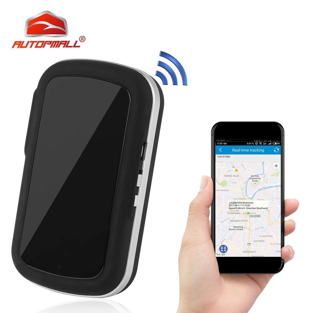 Персональный мини gps трекер LK208 в реальном времени 2G GSM сеть 60 дней режиме ожидания