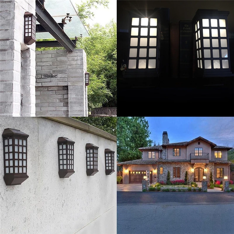 2 шт./лот водонепроницаемый уличный садовый фонарь светильник на солнечной