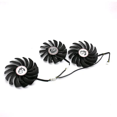 three fans Для MSI GTX1080Ti GAMING X TRIO видеокарта вентилятор охлаждения PLD10010S12HH DC12V 0.40A - Цвет лезвия: three fans