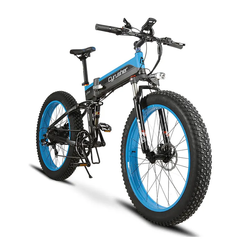 Cyrusher Ebike 500 Вт 48 В 10ач XF690 складной полный амортизационный велосипед с 7 скоростями складные электрические велосипеды