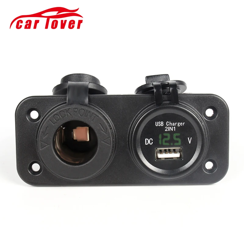 12 V 24 USB разъем для автомобилей и мотоциклов электронное зарядное устройство