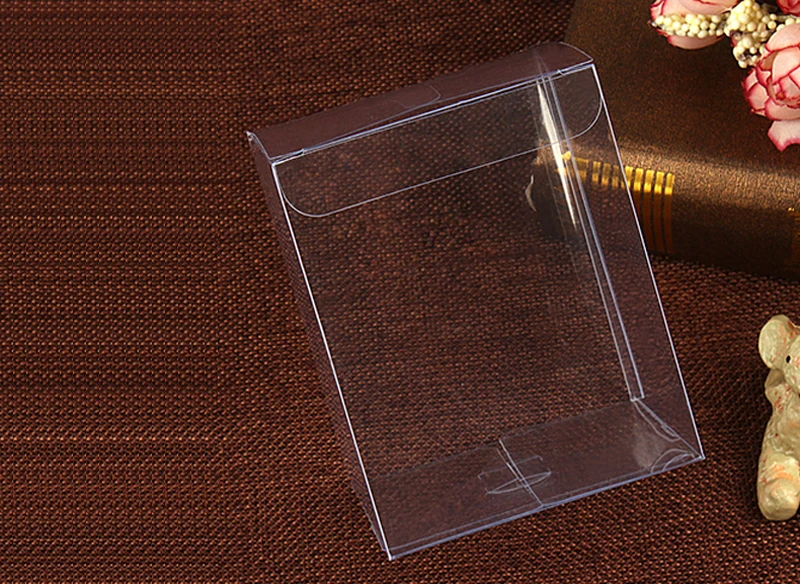 200pcs 8x8x11 Jewelry Gift Box Clear Boxes Plastic Box Transparent Storage Pvc Box Packaging Display Pvc Boxen For Wed/christmas