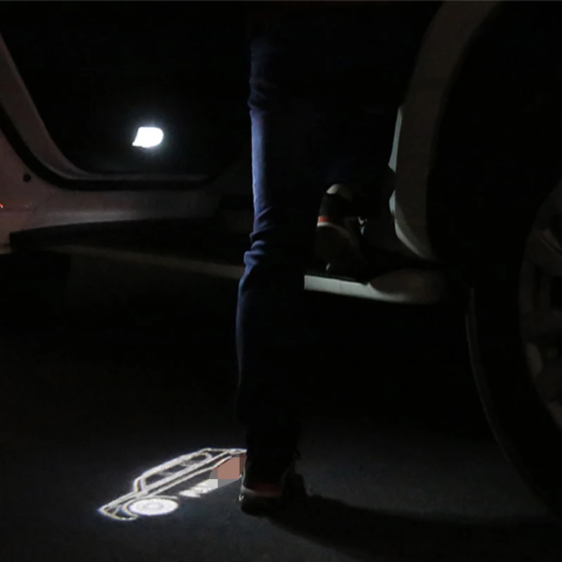 Автомобильный светодиодный проектор Лазерный 2 шт. двери логотип Призрак Тень