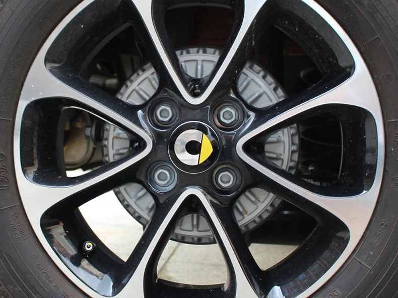 4 pcs/set Wheel stickers For Mercedes Smart Fortwo Forfour 453 451 450 modified wheel cover car stickers Accessories 55mm