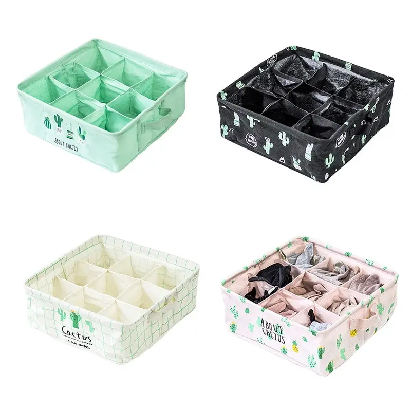 Loozykit мульти-размер Нижнее белье Бюстгальтеры Коробка органайзер коробки для хранения шарфы носок Разделитель с крышкой Шкаф Коробки аксессуары