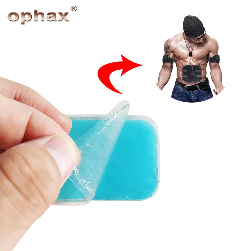 OPHAX EMS Trainer ABS Gel Pad Replacement Muscle Stimulator Sheet Fitness Weight Loss Dedicated Pads For |