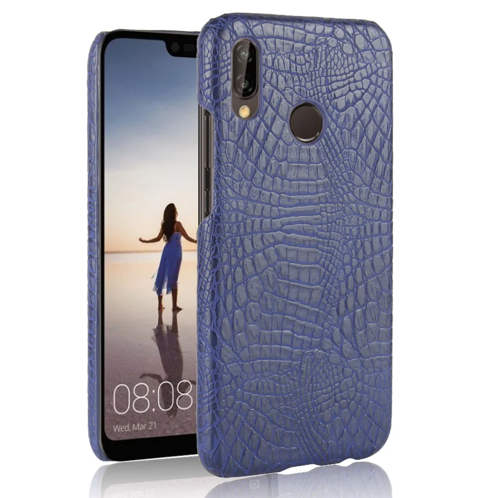 Чехол из крокодиловой кожи для Huawei P20 Lite Pro тонкий чехол-накладка Y9 Y7 Prime Y6 2018 Nova 2 Plus