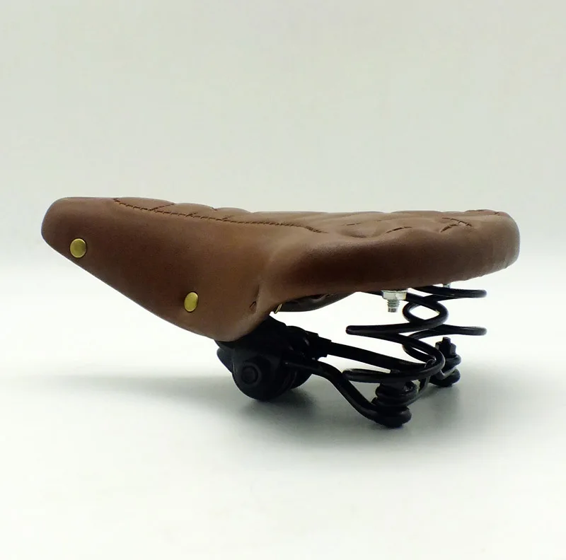 Кожаное седло для велосипеда в стиле ретро|folding bike saddle|bike saddleleather saddle |