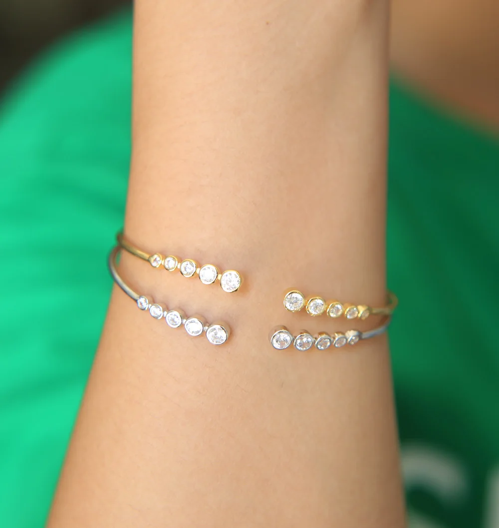 Женские регулируемые браслеты Pulseira Feminina серебристые ювелирные изделия из