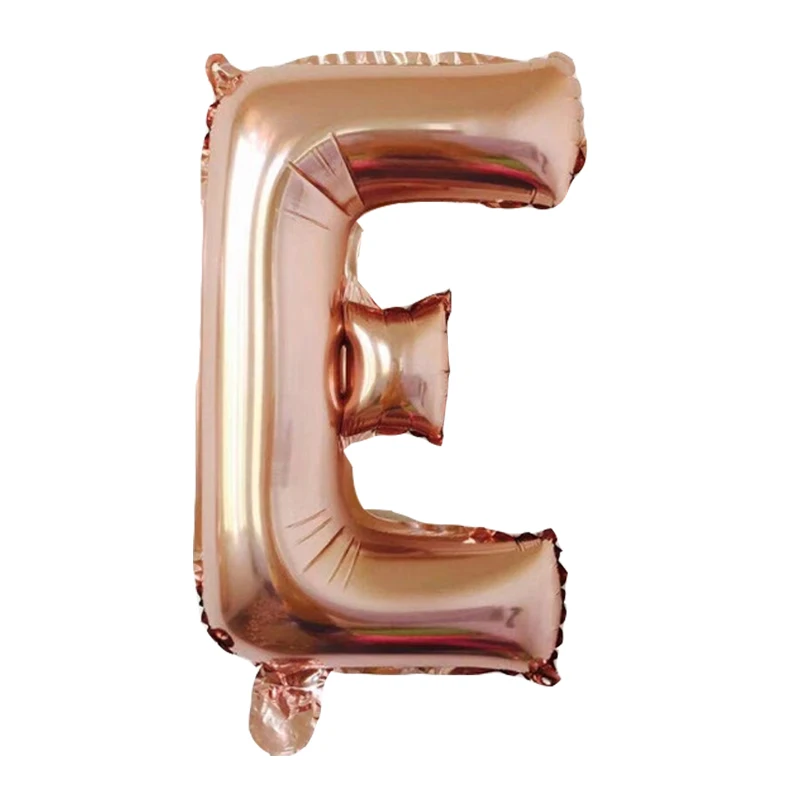 16 дюймов розовое золото алфавит искусственный шар для детской вечеринки на день