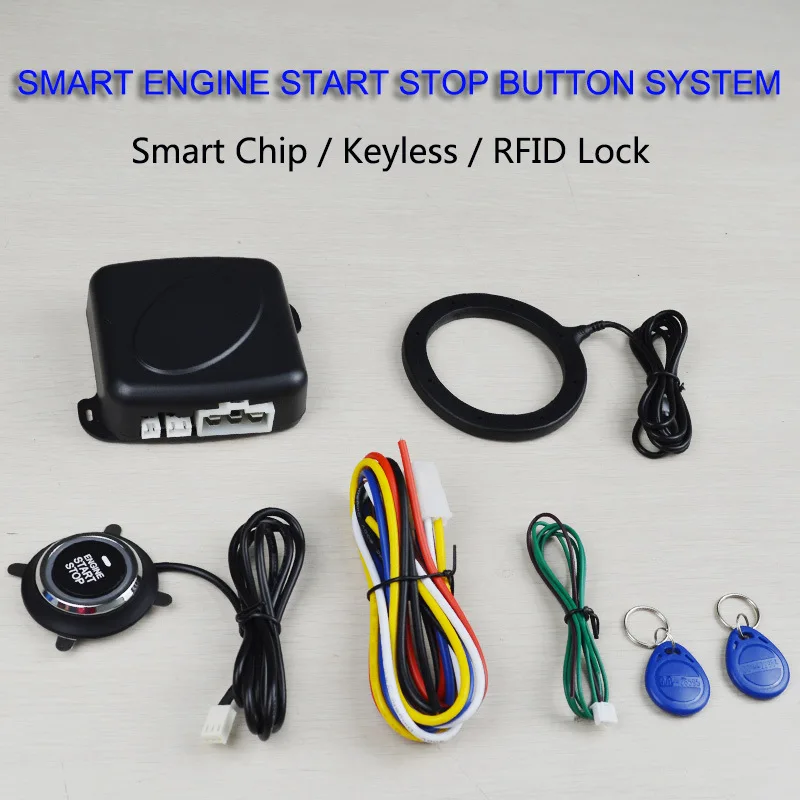 2019 1 комплект Авто Кнопка запуска двигателя блокировки RFID система входа без ключа