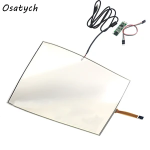 Складной и гибкий 17-дюймовый 355*288 мм 288*355 мм ультратонкий 0,5 мм четырехпроводной резистивный сенсорный экран 4:3 + комплект USB-контроллера