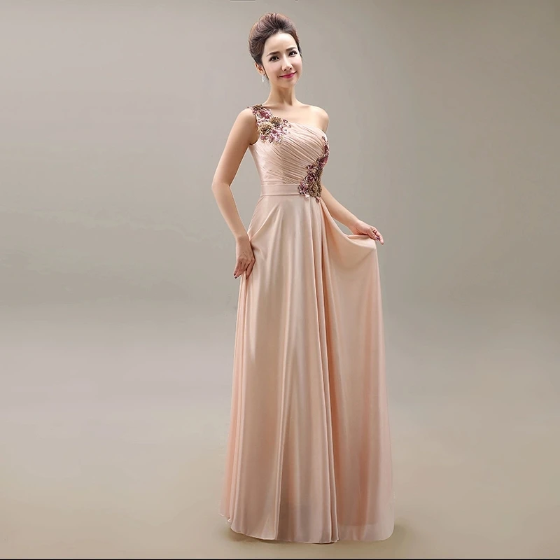 Cheap Slim shoulder dress bride toast red party Toastmaster 2016 new long Evening Dresses Free shipping | Свадьбы и торжества