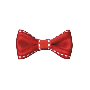 48 мм атласная двойная/в горошек/корсажная лента с розовым узлом для упаковки