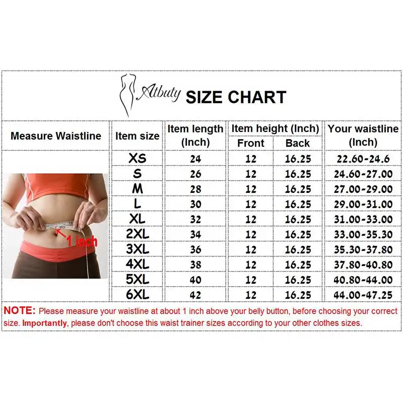 Atbuty Latex Waist Trainer Women Vest Steel Bone Corsets Reduce Belly Cincher Weight Loss Colombian Girdles Slim Shaper Fajas