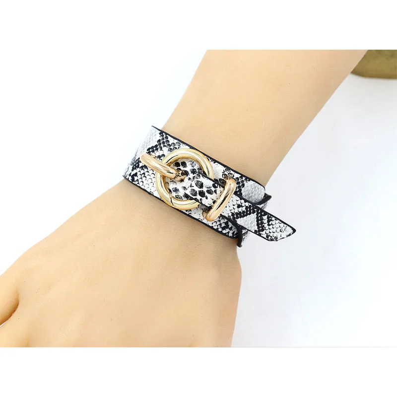 LEADERBEADS женский модный Высококачественный Браслет из искусственной кожи со