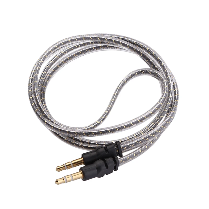 

Clearacnce 3.5mm 3 Pole AUX Cable Cord Male to Male Jack Audio Stereo Extension Cord Transmission Cables Accessories