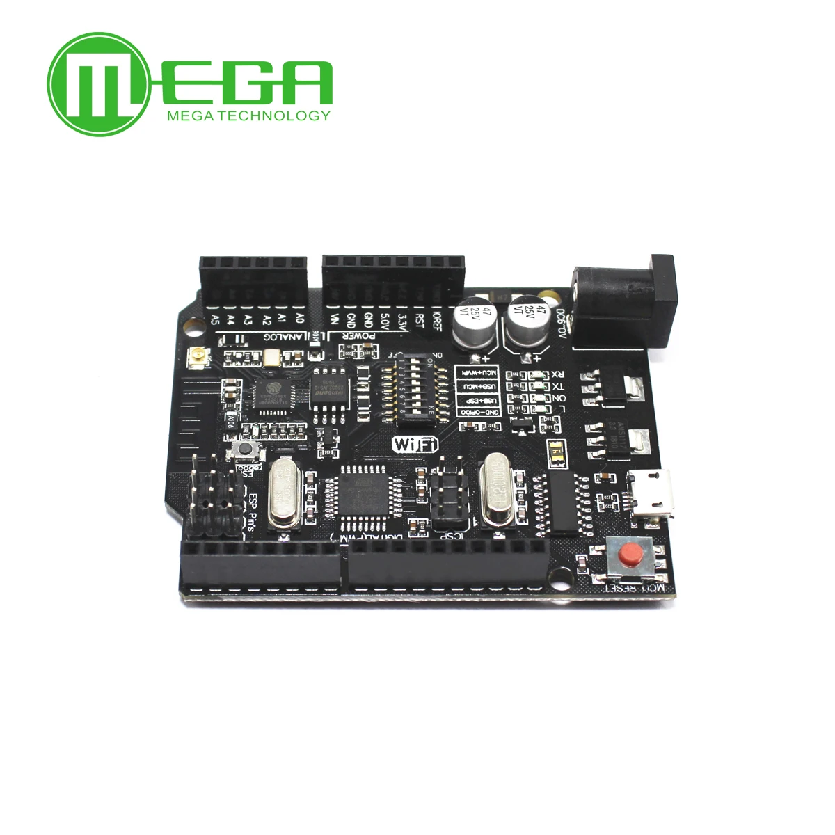 UNO R3 + WiFi ATmega328P ESP8266 (память 32 Мб) Φ CH340G для Arduino Uno NodeMCU WeMos ESP8266|Интегральные схемы| |