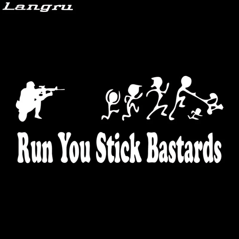 Langru горячая Распродажа Anti Stick Family Run You ублюдки солдаты морские наклейки JDM |