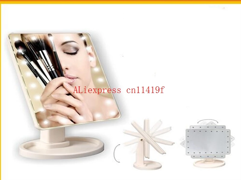 12 шт. светодиодное зеркало для макияжа с сенсорным экраном профессиональное