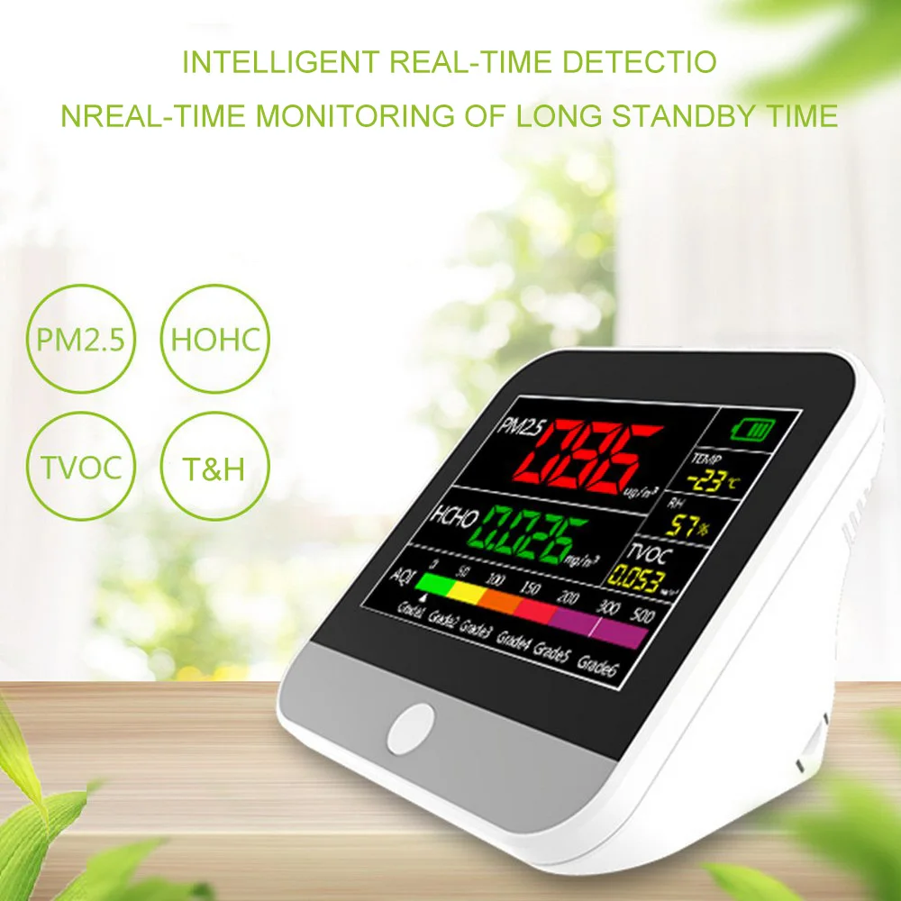 HCHO PM2.5 детектор термометр гигрометр TVOC формальдегид газовый анализатор