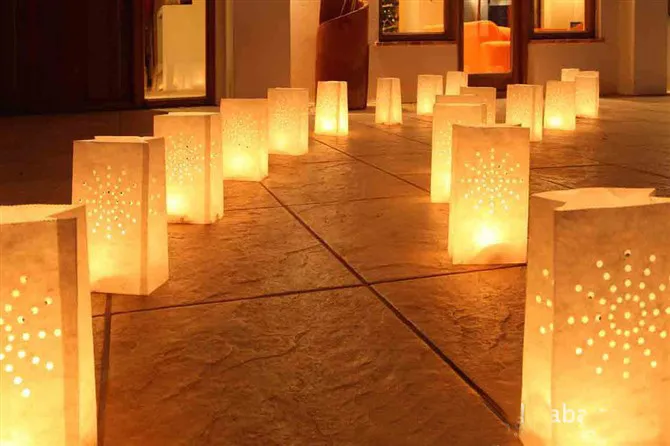 30 шт./лот Солнечный подсвечник для чая Luminaria бумажный фонарик-подсвечник