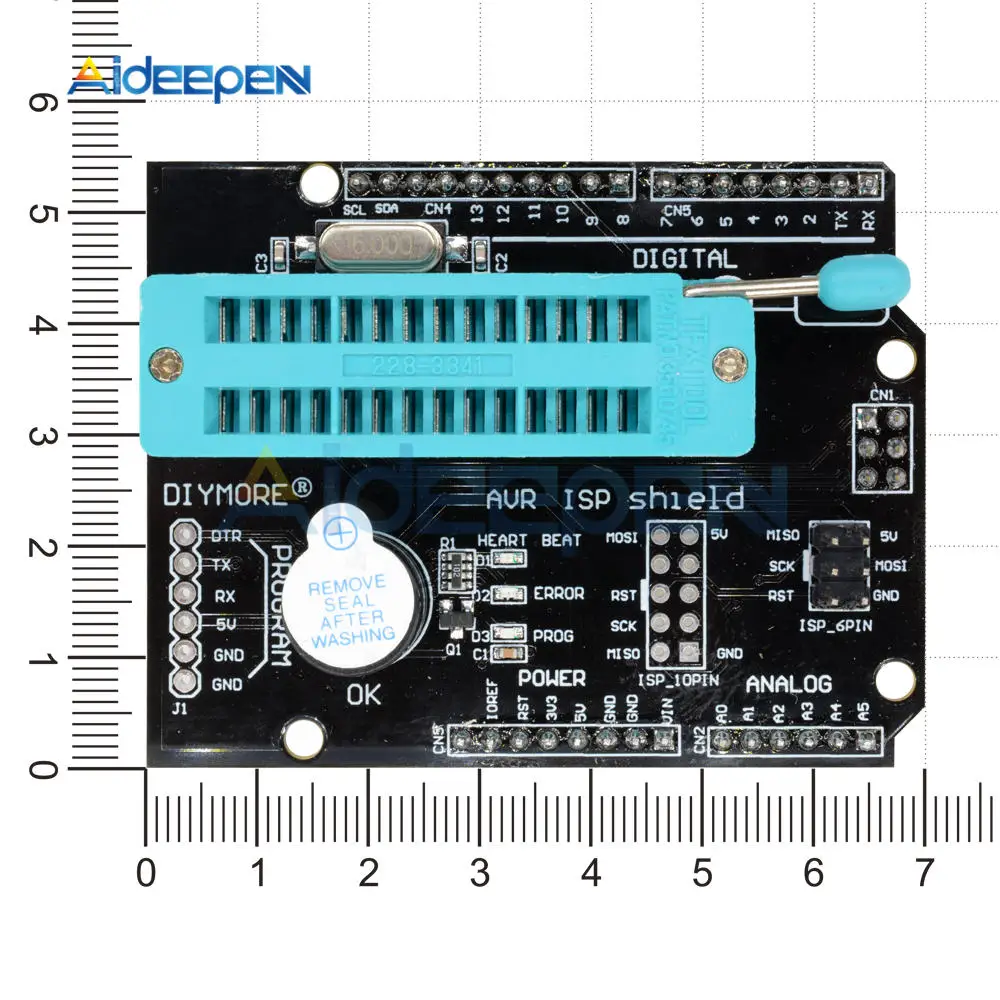 AVR ISP щит горящий загрузчик модуль расширения программируемый Atmega328P с зуммером