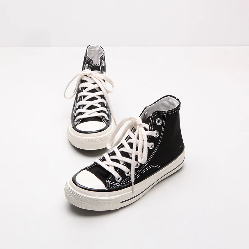 Классическая обувь унисекс Высокая парусиновая Женские дышащие удобные модные