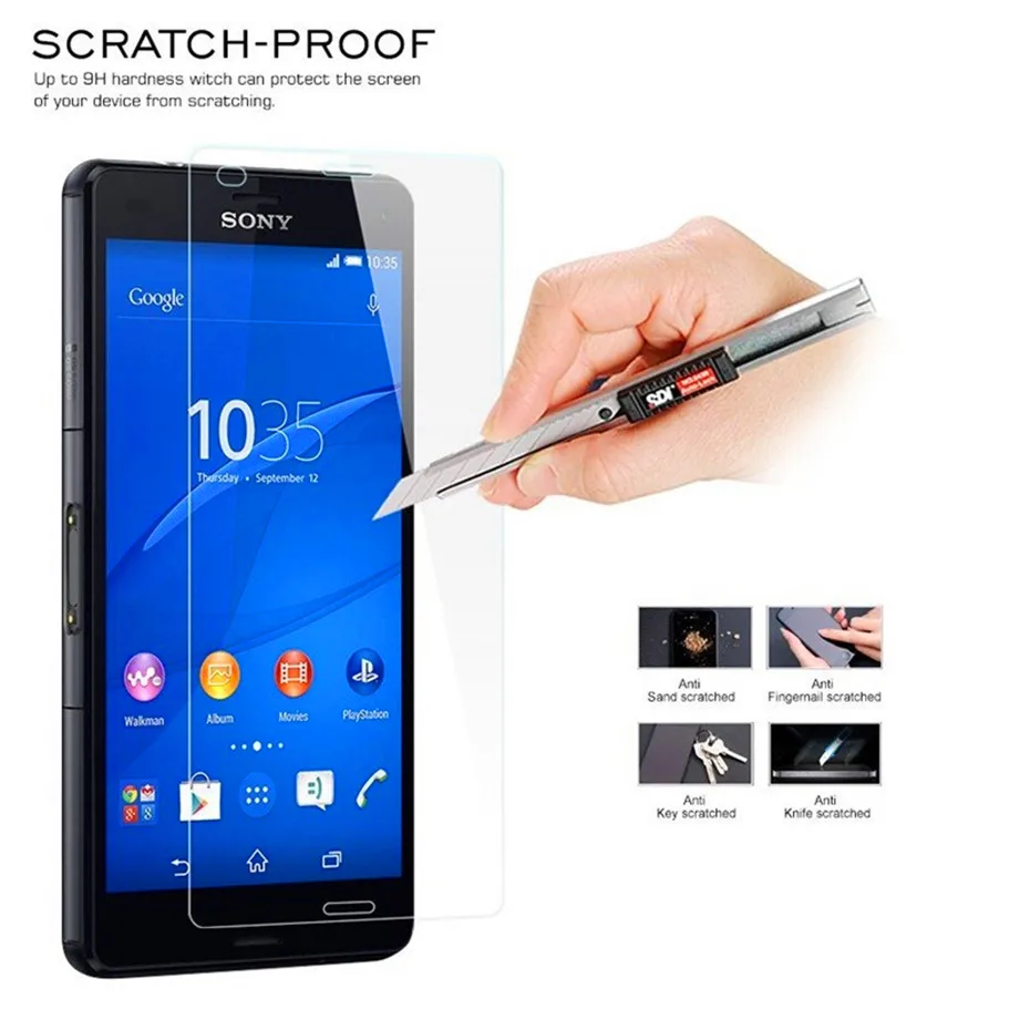2 шт./лот 9H 0 3 мм 2.5D переднее + заднее закаленное стекло для Sony Xperia Z5 Premium Z3 Compact Z1 Z2