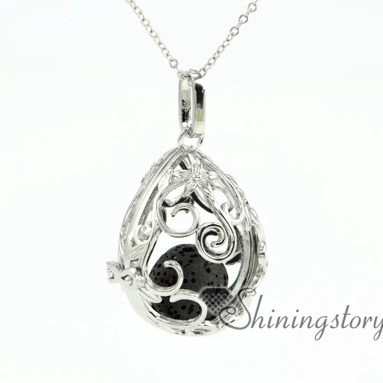 Teardrop ажурные ювелирные изделия из эфирного масла оптом диффузор ожерелье