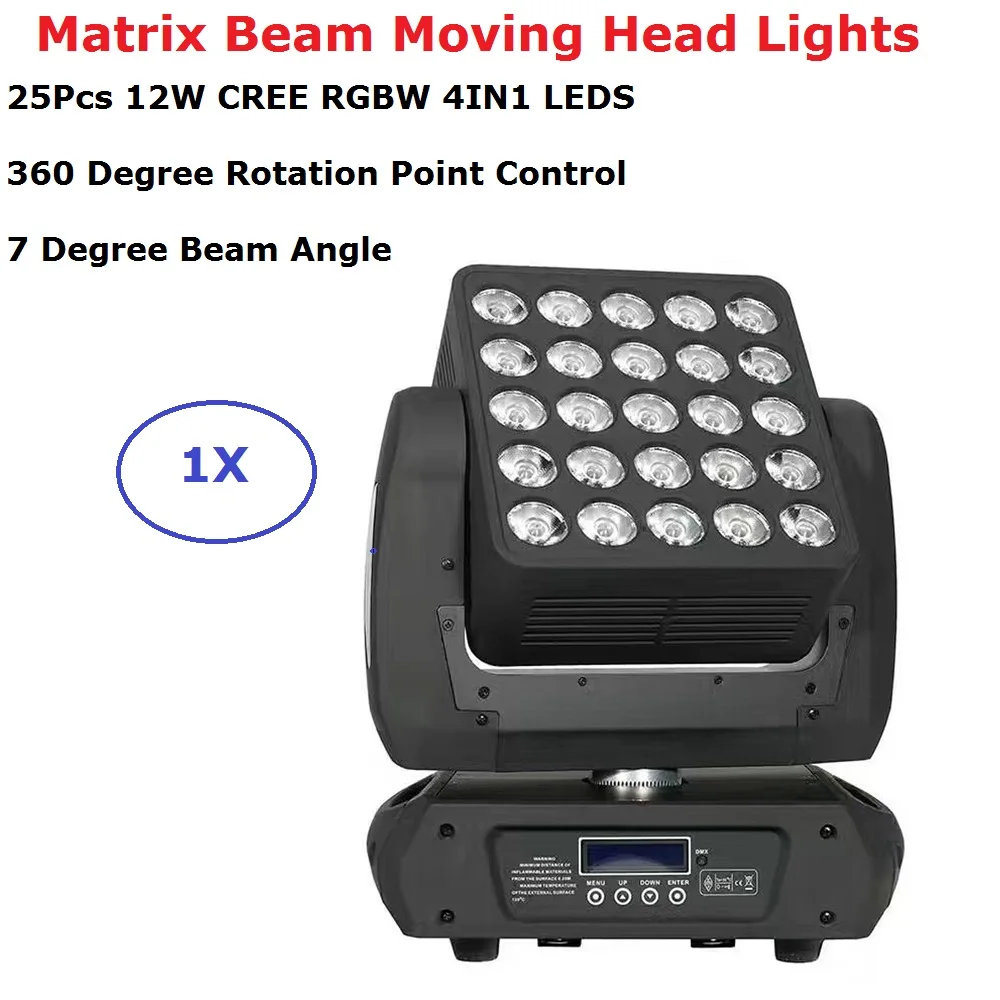 Высококачественные RGBW 4 в 1 25X12W CREE LED S Matrix Beam движущийся головной свет идеально