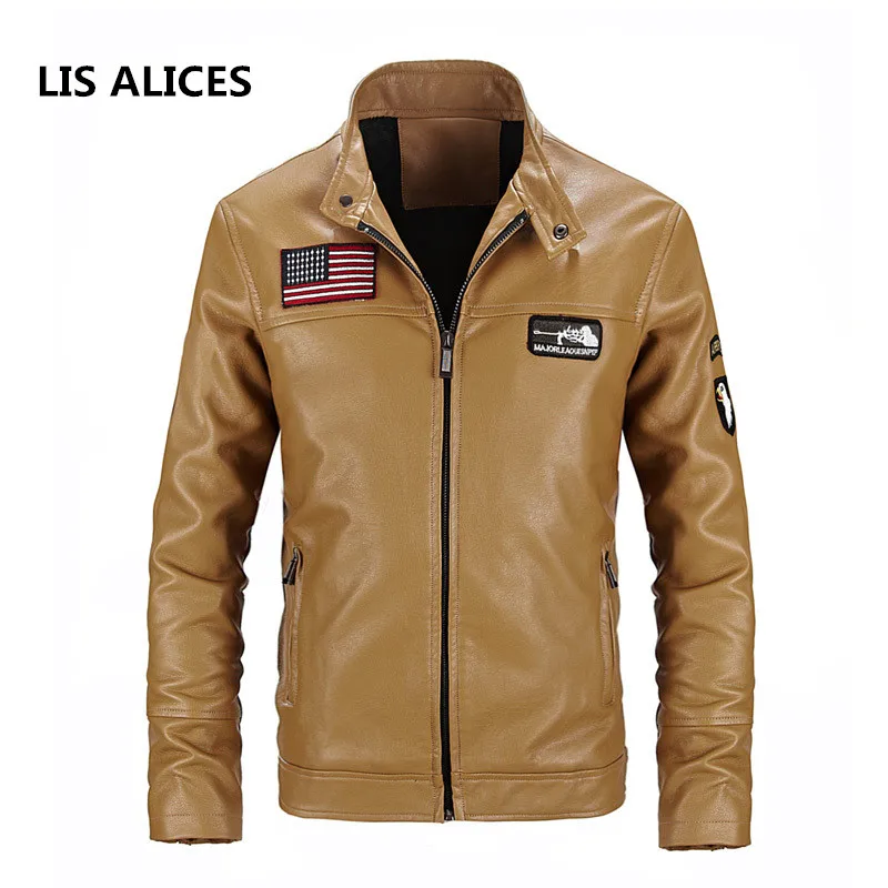 Новая брендовая мужская куртка осенне зимняя верхняя одежда из искусственной