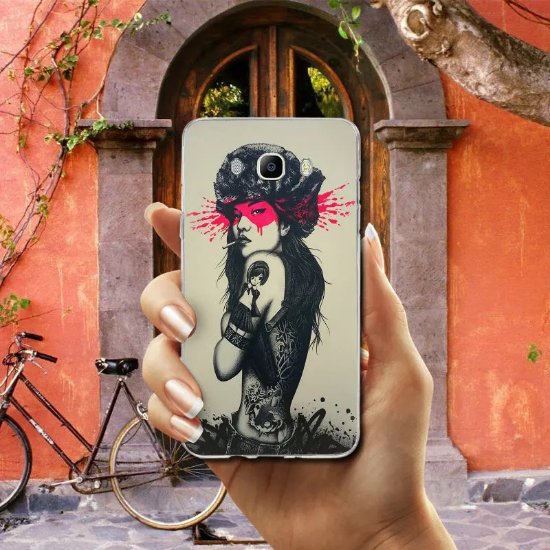 For Samsung Galaxy A3 A5 A7 J1 J2 J3 J4 J6 J5 J7 J8 2016 2017 2018 Coque Shell Soft TPU Cover Beautiful Pirate Girl Digital Art | Мобильные