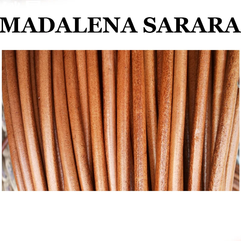 MADALENA SARARA кожаный шнур из натуральной кожи 1 мм 5 2 3 4 6 7 8 9 10 для изготовления Diy