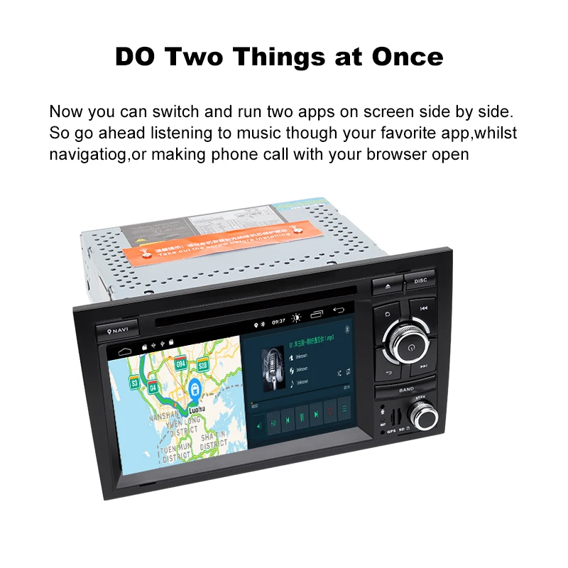 Quad Core 2 Din Android 9.0 AutoRadio Car Multimedia Player For Audi A4 B6 B7 Seat Exeo S4 RS4 Navigation GPS DVD2+32GB | Автомобили и