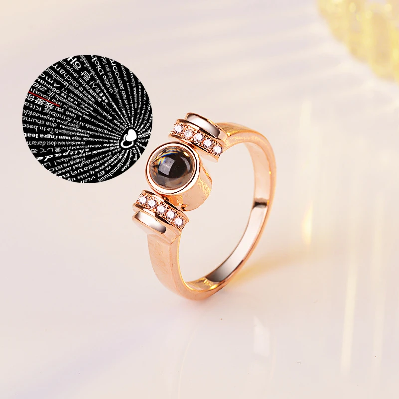 DoreenBeads новый дизайн говорят I Love U на 100 языках кольца для влюбленных пар с памятью