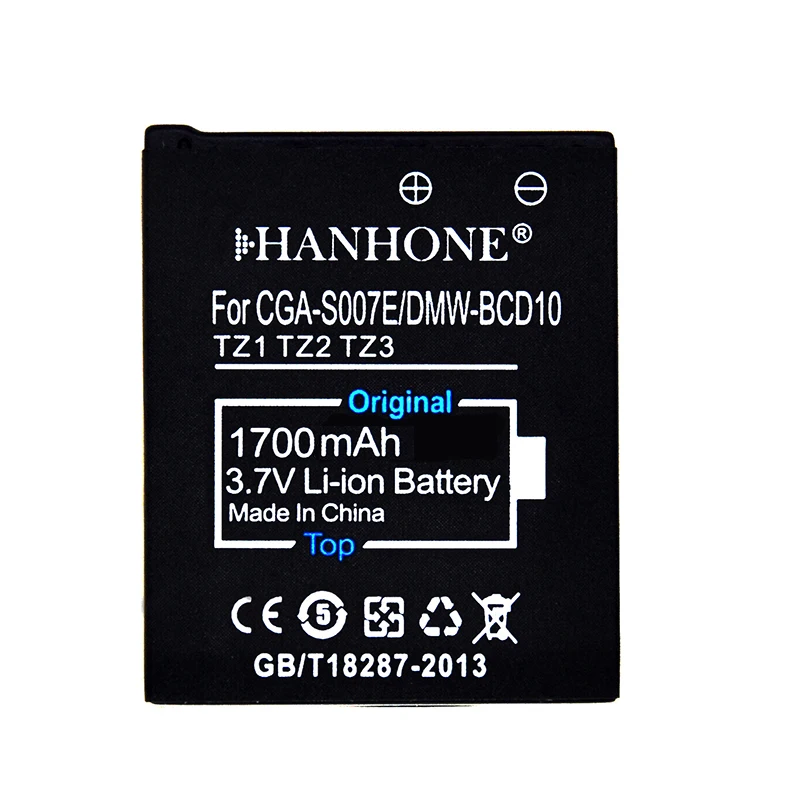 Аккумулятор и зарядное устройство с ЖК-дисплеем для Panasonic DMC TZ1 TZ2 TZ3 TZ5 TZ4 TZ50 TZ11 TZ15 1700