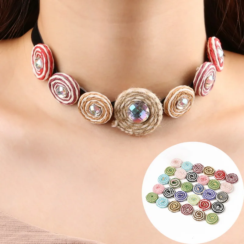 Джутовая пеньковая Плетеный соломенный спиральный шар диаметром 22 мм