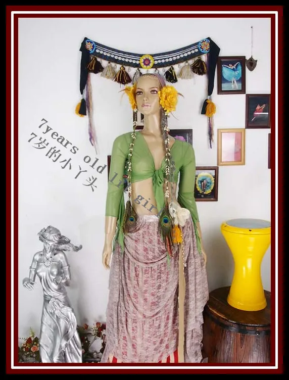 Топ для танца живота Прозрачная Тонкая расклешенная блузка 7 дюймов CF78