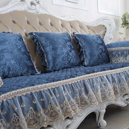 

Winter European thick sofa towel fabric non-slip winter plush sofa towel