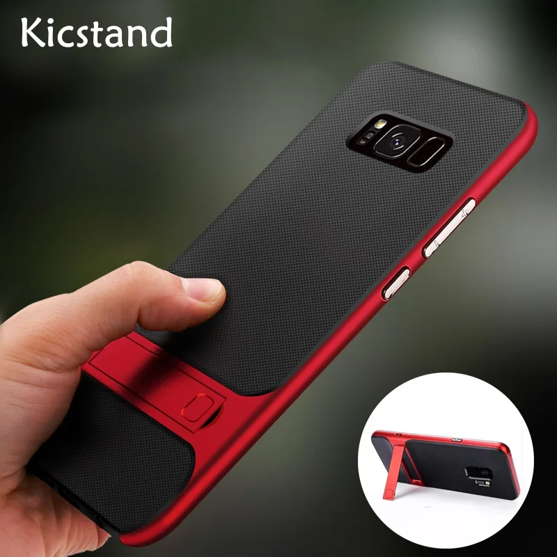 Для Samsung Galaxy Note 8 S8 S9 чехол для телефона защитный Kicstand матовый Гибридный Plus s9plus Note8