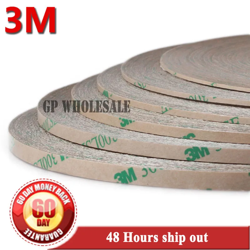 

Original 3M High Bond 300LSE 9495LE Clear Double Adhesive Tape, Waterproof, for LCD Screen, Wig, Hair Extension, 1mm~15mm Choose