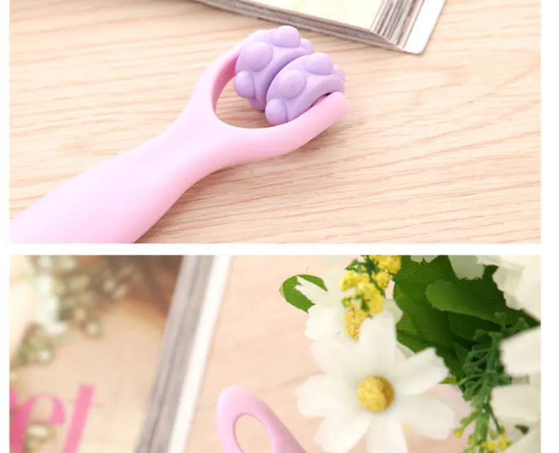 Роликовый массажер для лица массажное колесо массажная ручка здоровья ручная