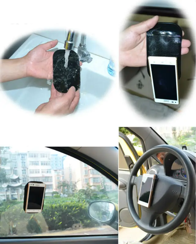 MOONBIFFY Anti-Slip Car Dashboard Sticky Pad Non-Slip Mat GPS Mobile Phone Holder Black Color | Автомобили и мотоциклы