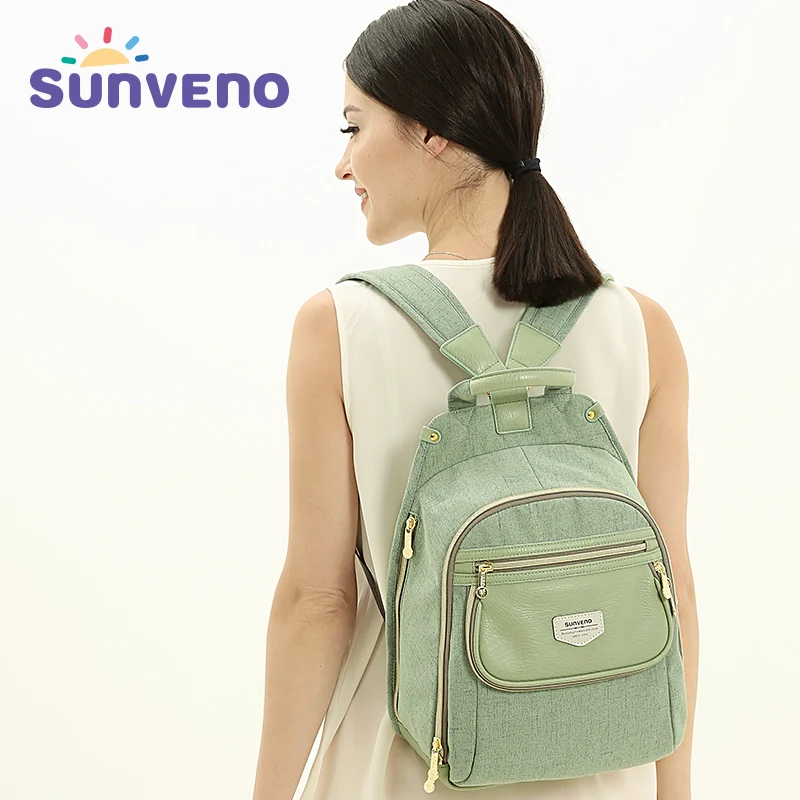 Новинка SUNVENO, сумка для подгузников, модная детская сумка, рюкзак, органайзер для детских вещей, для мамы, для мам, пеленка для мам, сумка для пеленания, уход за ребенком