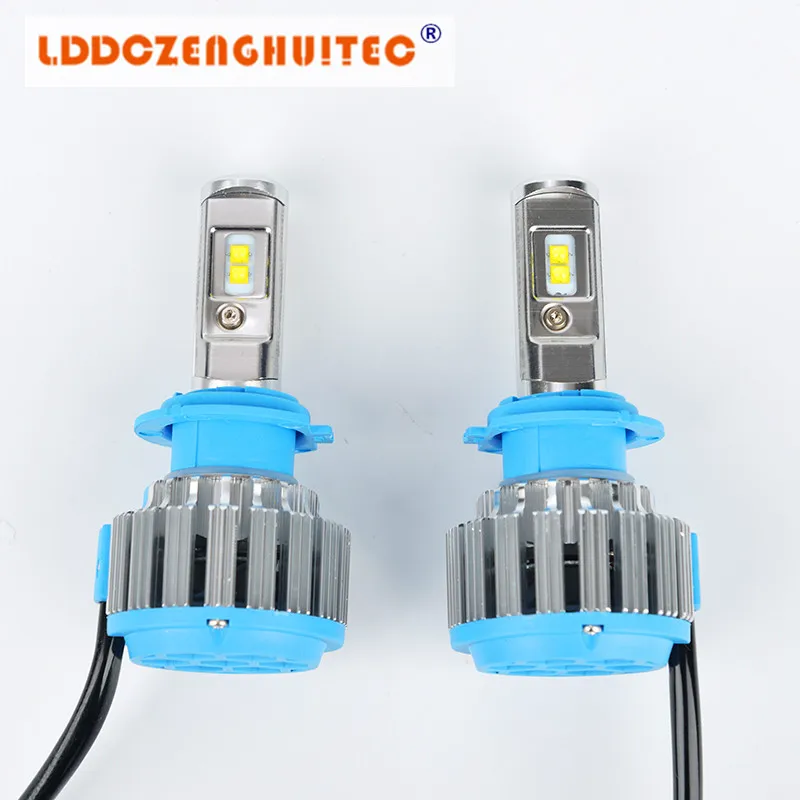 LDDCZENGHUITEC Автомобильные фары H4 H7 светодиодный H8/H11 HB3/9005 HB4/9006 H1 H13 авто спереди лампы