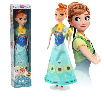 31cm Princess Anna Elsa Dolls For Girls Toys Bjd Doll Princess Anna Elsa Dolls For Girls Toys Small Plastic Baby Dolls Congelad - Цвет: 3