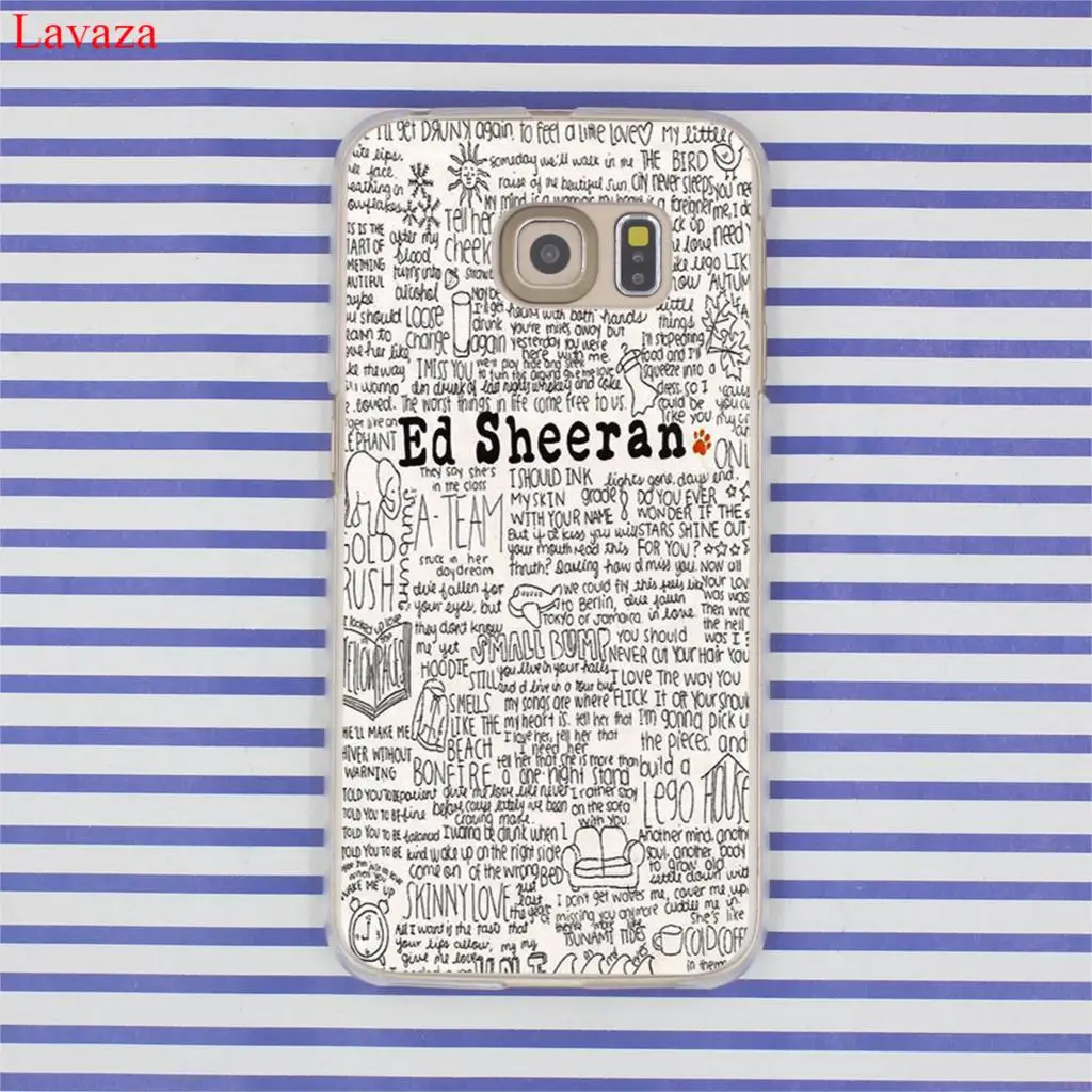 Чехол для телефона Lavaza Ed Sheeran Samsung Galaxy S20 Ultra S10E S10 Lite S6 S7 Edge S8 S9 Plus A51 A71 A81 A91 |