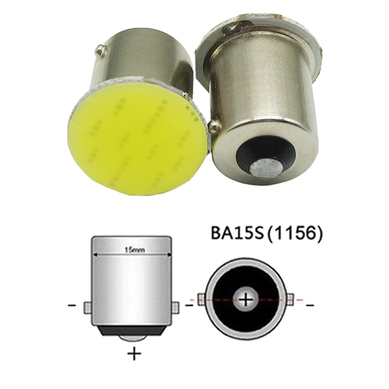 10x автомобиля P21W 1156 Ba15s 1157 Bay15d светодиодный COB Поворотная сигнальная лампа супер яркий Автоматический обратный стояночный тормоз светильник 12 V, на танкетке, с боковой лампы