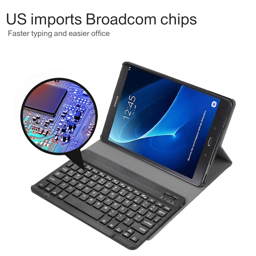 Ходунки Bluetooth клавиатура чехол для Samsung Galaxy Tab A 10 1 T580 T585 планшет съемный SM T585|Чехлы